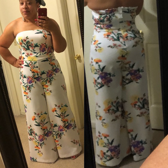 ny&co white jumpsuit